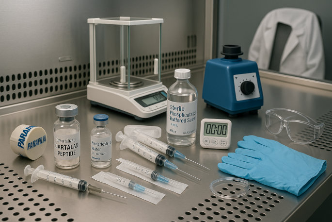 cartalax peptide reconstitution example setup